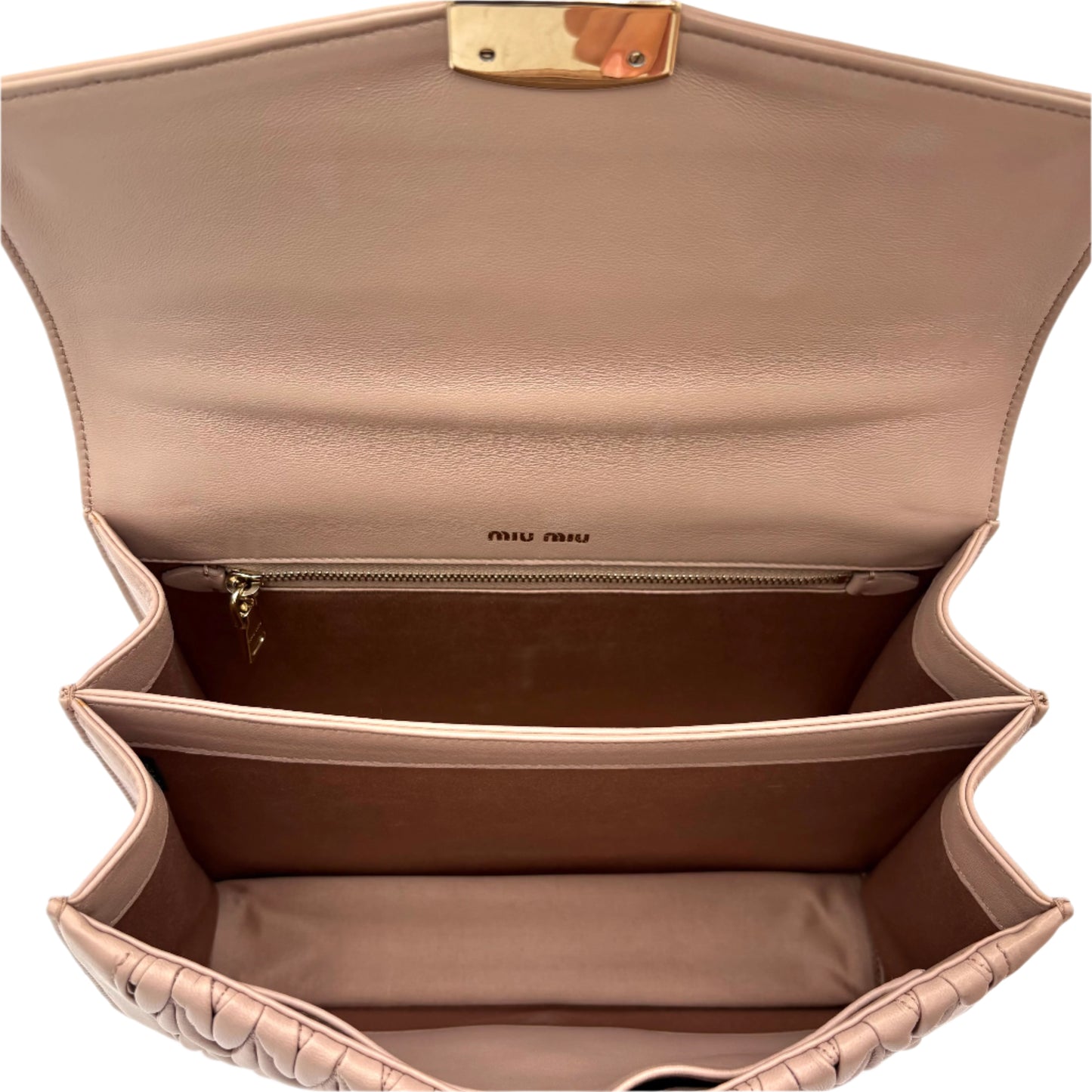 Miu Miu Confidential Leather Ba-Nude