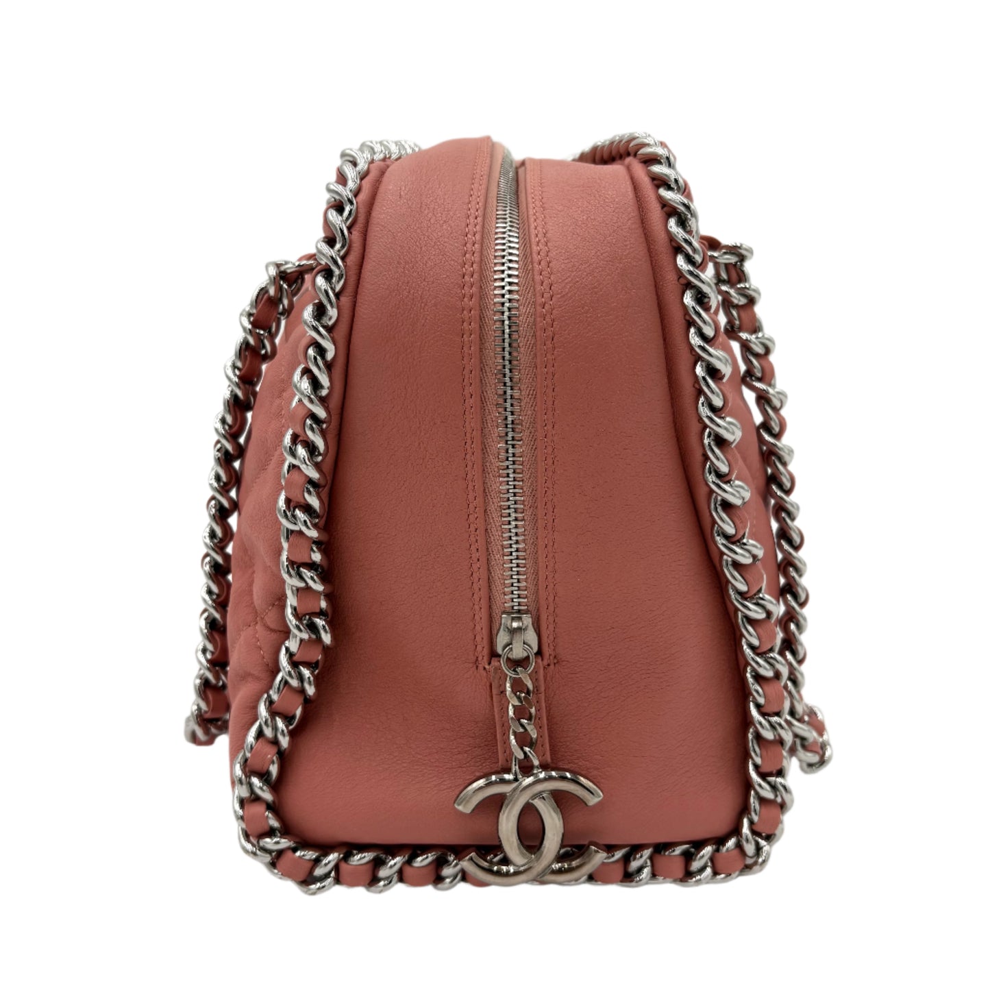 2010 Chanel Chain Around Bag-Pink Quilted