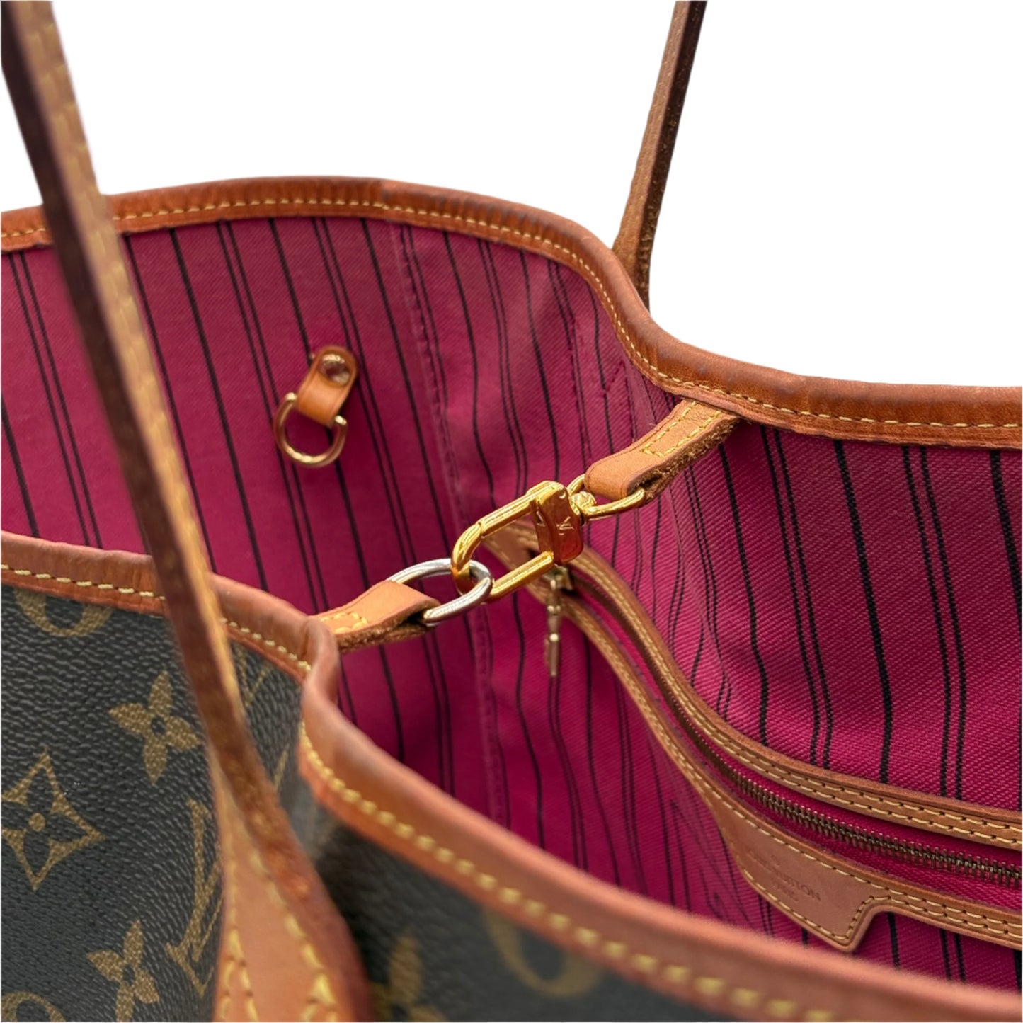 2018 Louis Vuitton Neverfull Monogram GM Hot Pink Interior