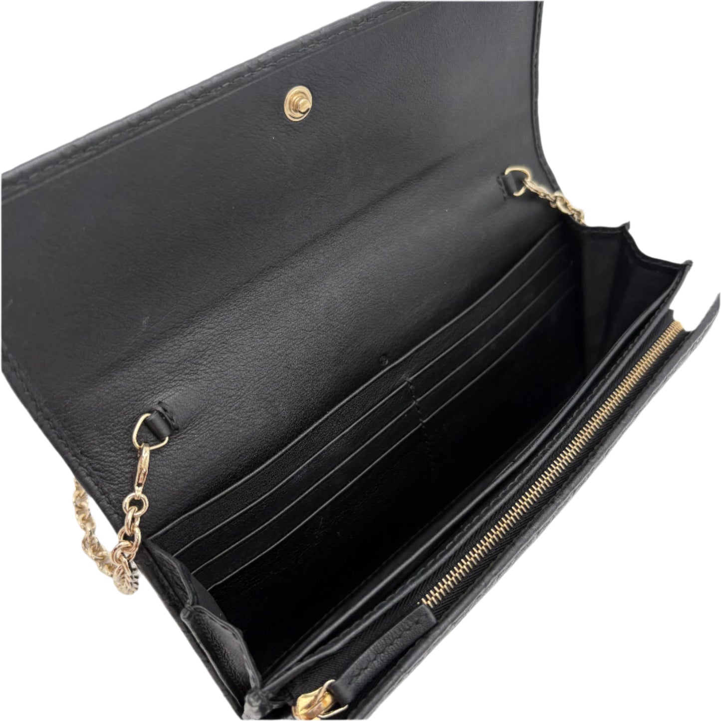Gucci Guccissima Leather Wallet On Chain