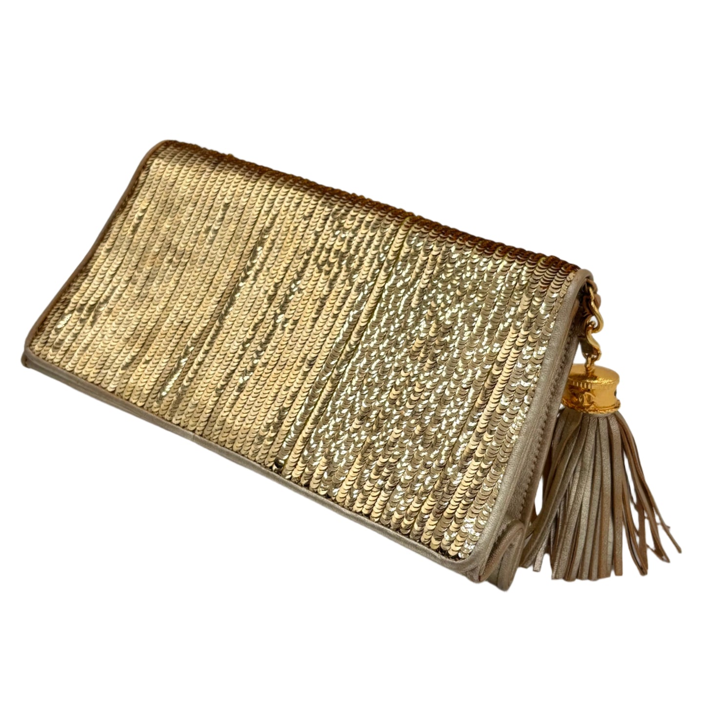 Rare 1986 Chanel Sequin Clutch
