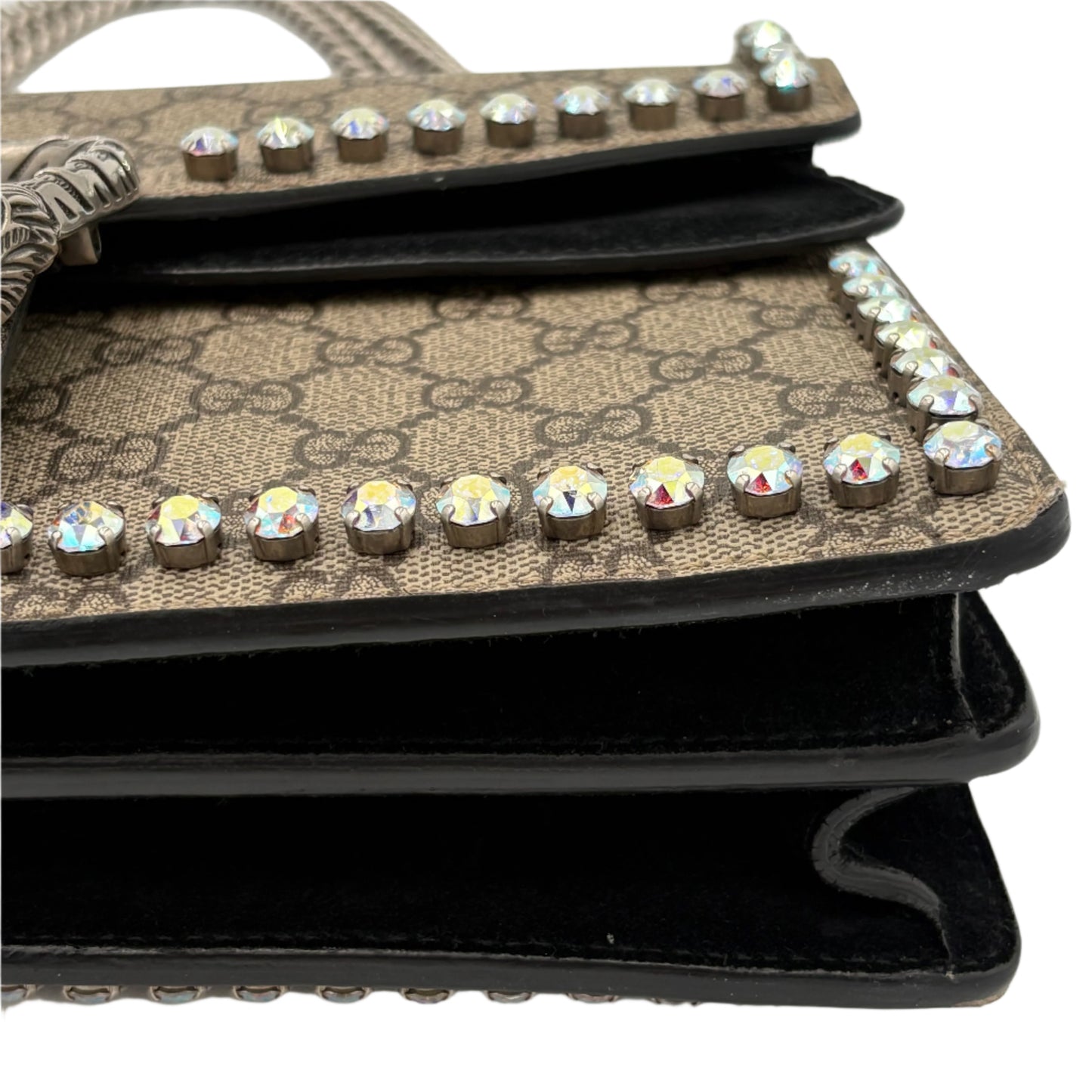 2018 Gucci GG Supreme Crystal Studded Dionysus