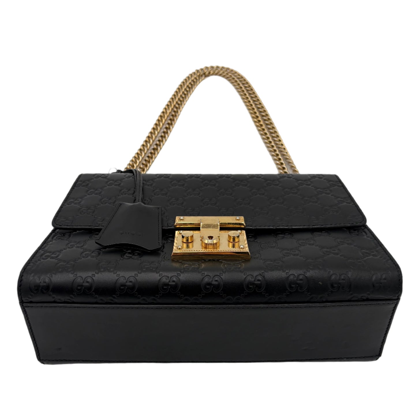 Gucci Guccissima Padlock Flap Bag