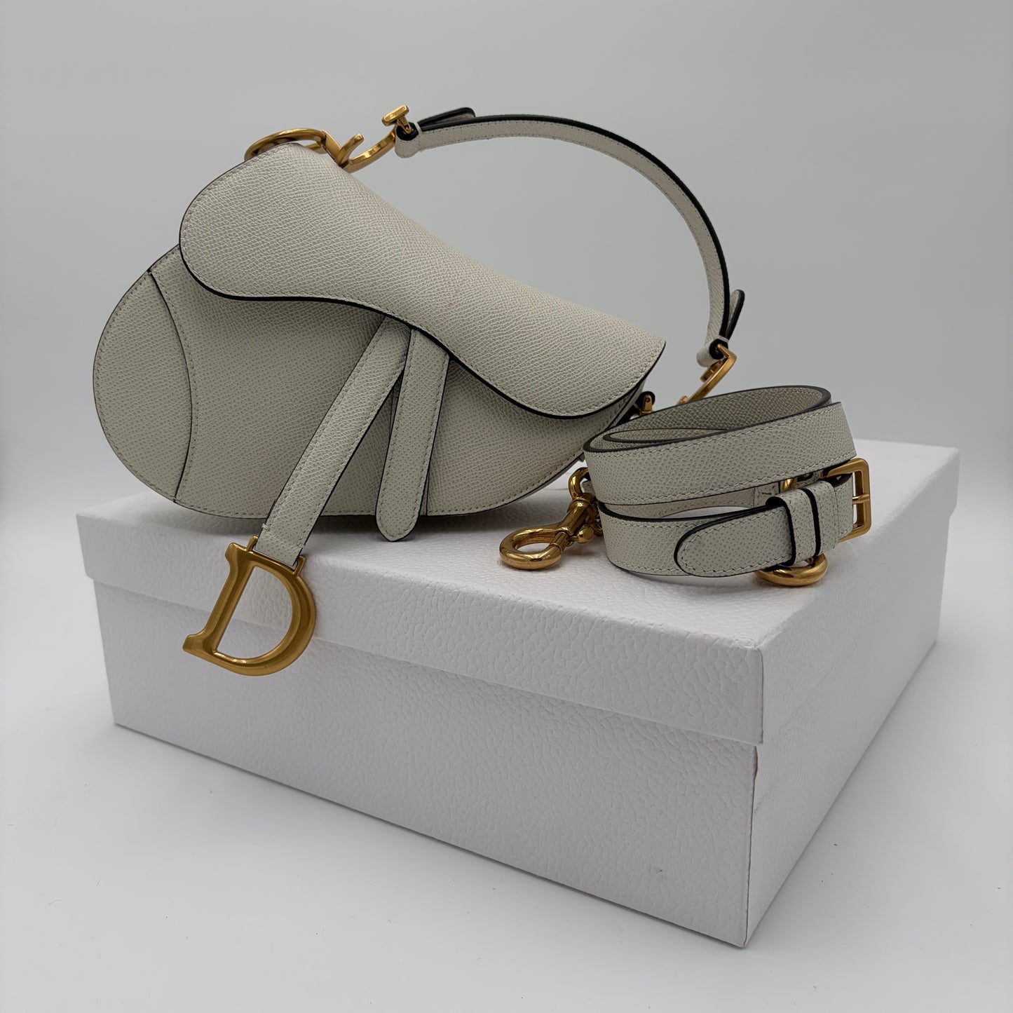 Christian Dior Saddle Bag with Strap Mini