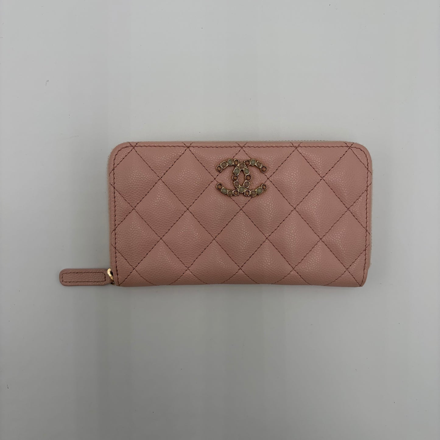 2024 Chanel CC Caviar Zippy Coin Card Wallet