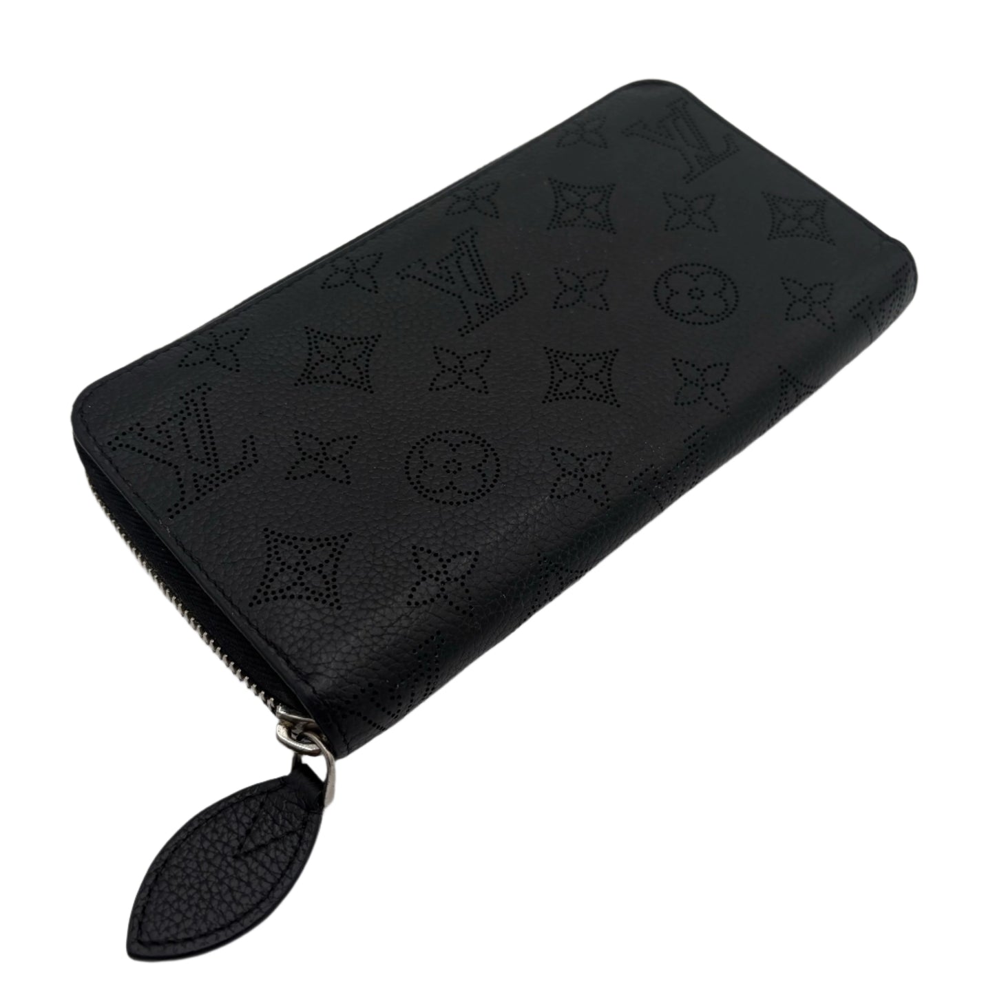 Louis Vuitton Black Mahina Zippy Wallet
