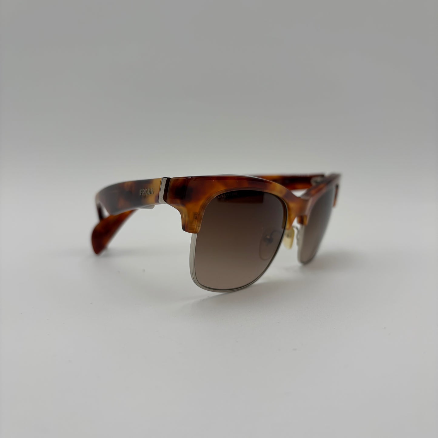Prada SPR11P Wayfarer Tortoise Sunglasses In Box