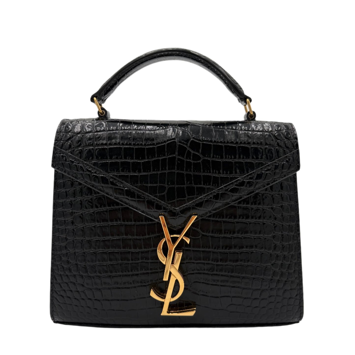 MIB YSL Saint Laurent Cassandra Croc Mini Top Handle Bag