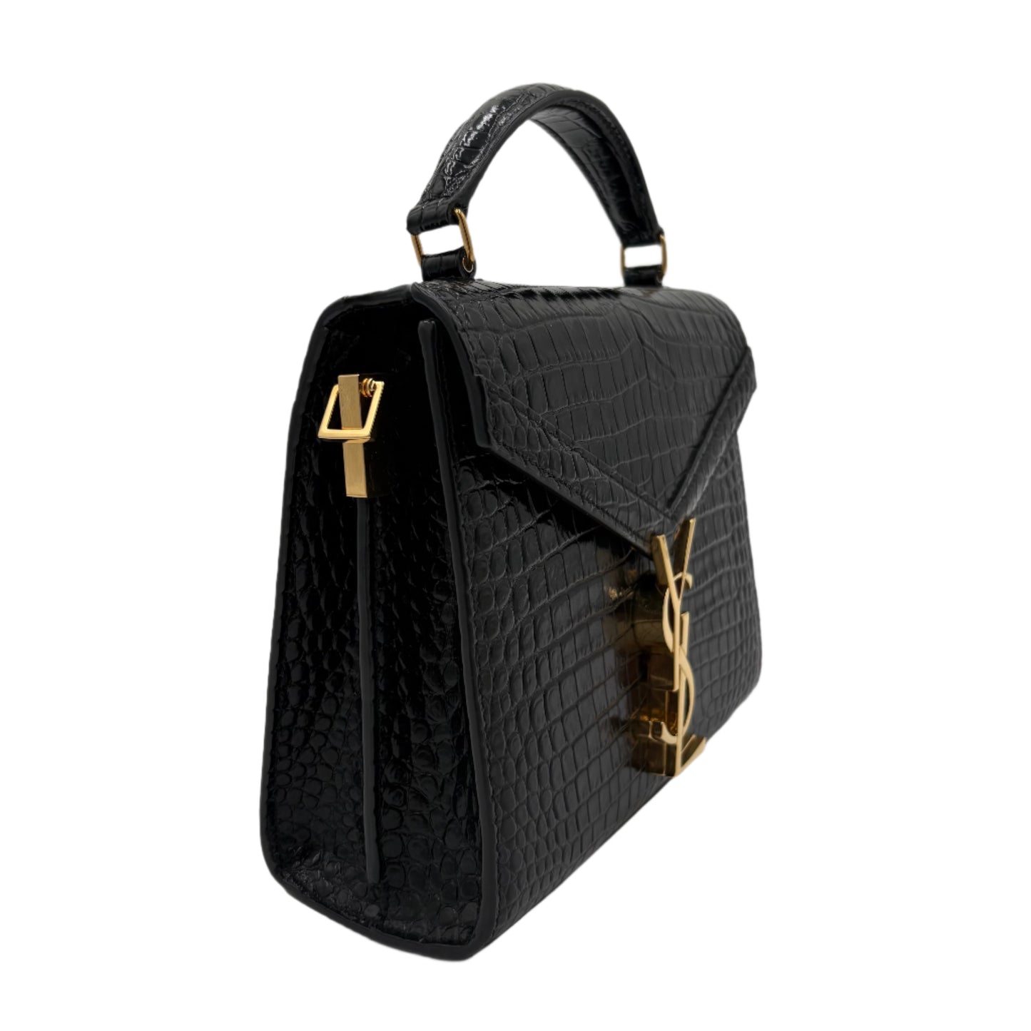 MIB YSL Saint Laurent Cassandra Croc Mini Top Handle Bag