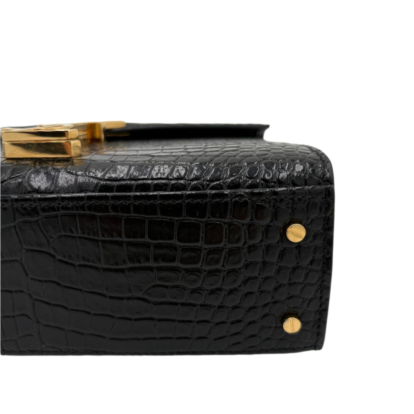 MIB YSL Saint Laurent Cassandra Croc Mini Top Handle Bag