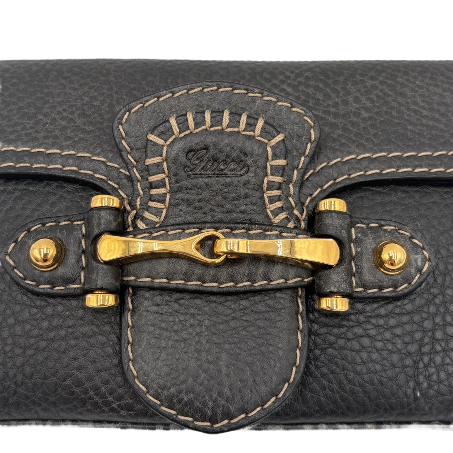 Gucci Pelham Clutch with Saddle Stitching