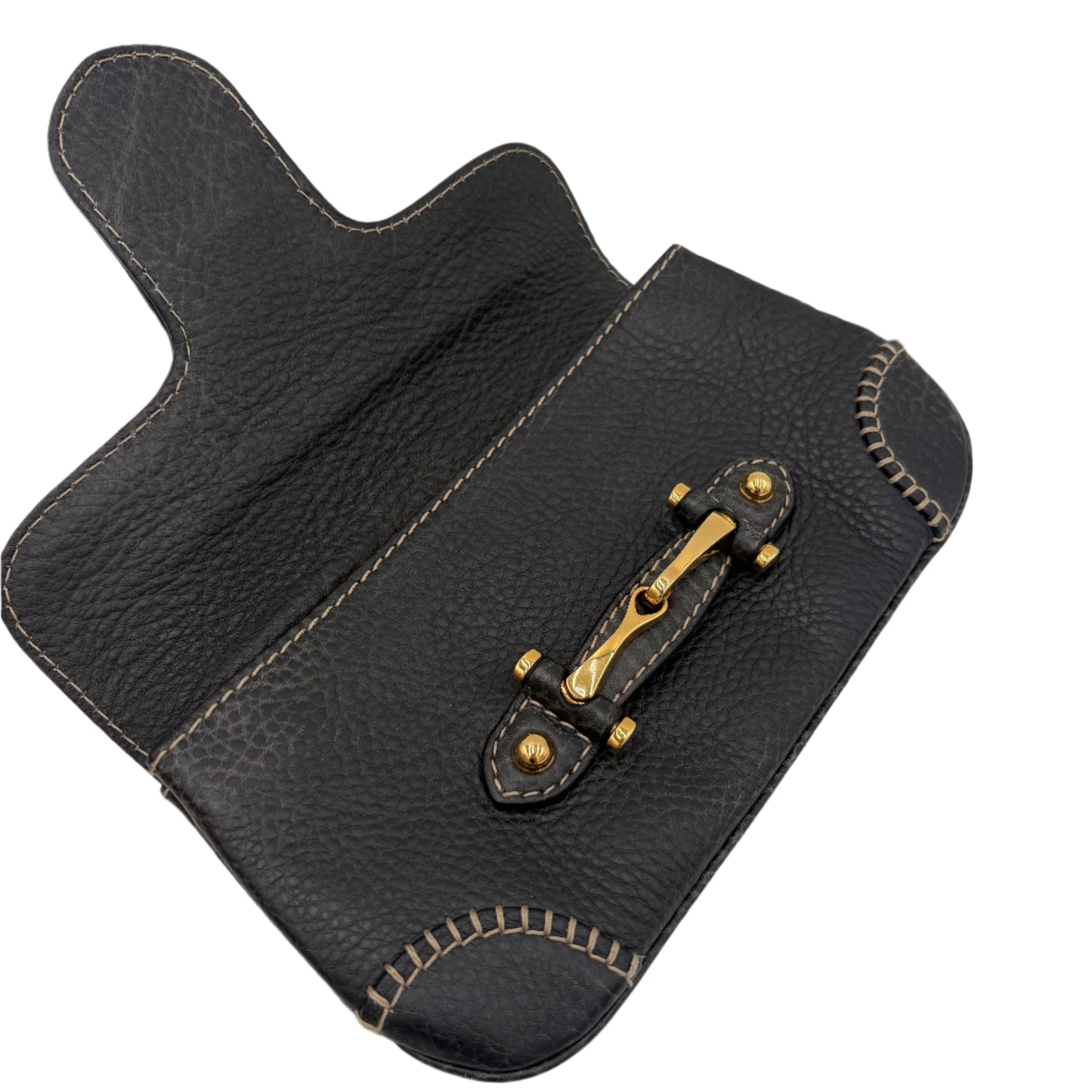 Gucci Pelham Clutch with Saddle Stitching