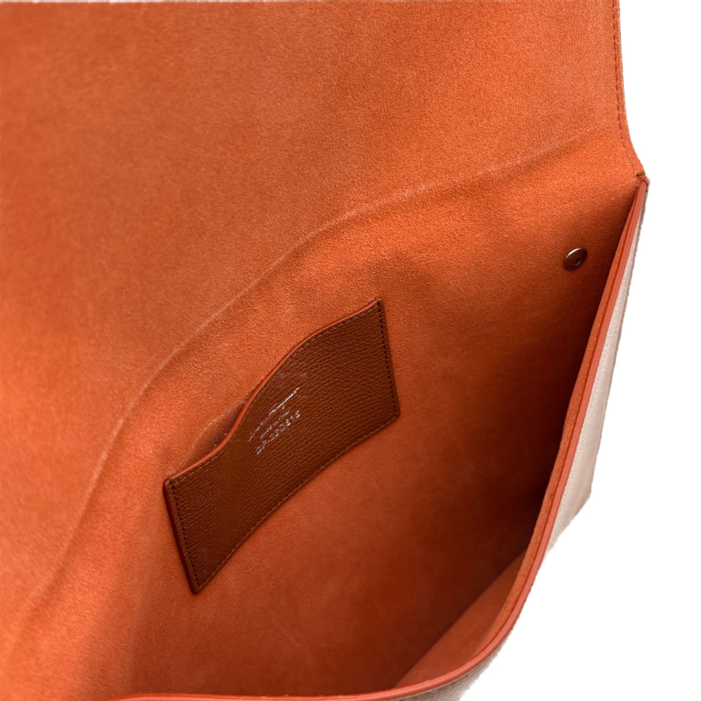 MIB Salvatore Ferragamo Brown Leather Clutch