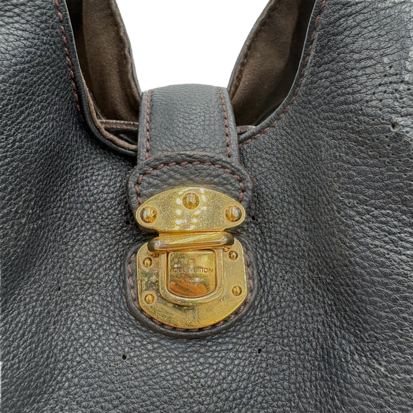 Louis Vuitton "L" Mahina Tote-Black
