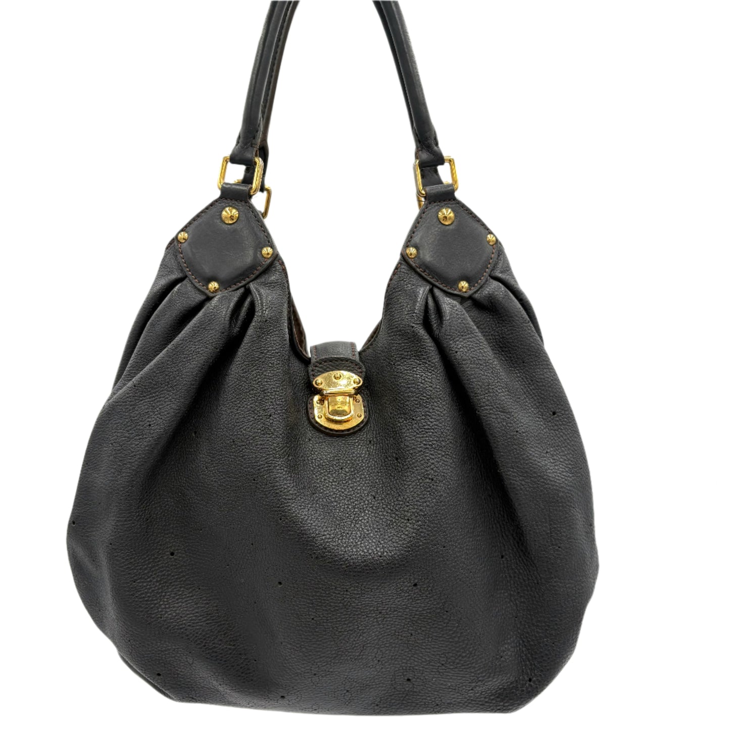 Louis Vuitton "L" Mahina Tote-Black
