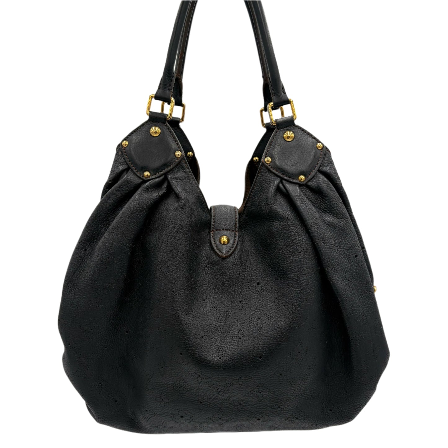 Louis Vuitton "L" Mahina Tote-Black