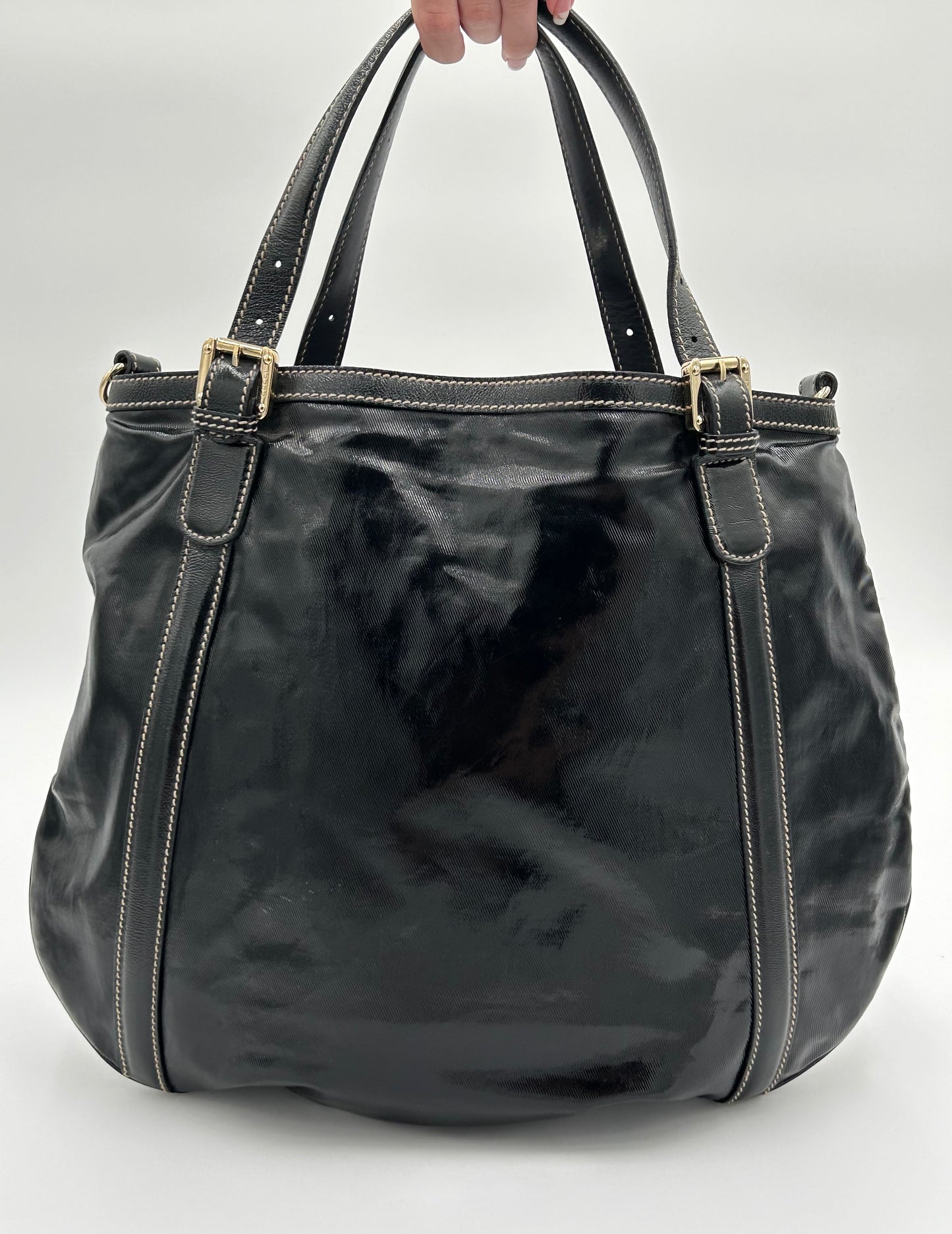 Gucci Britt GG Dialux Web Tote