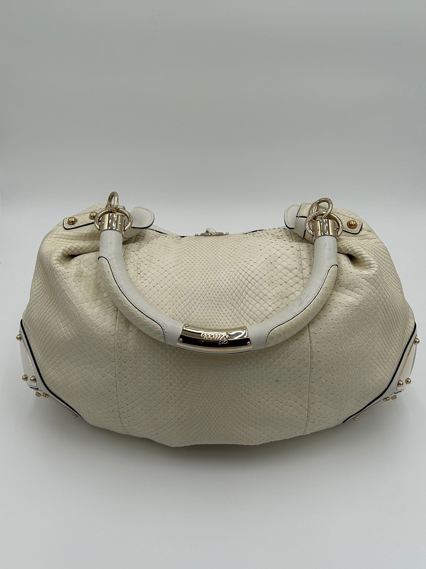 Gucci Indy Python Applique Bag