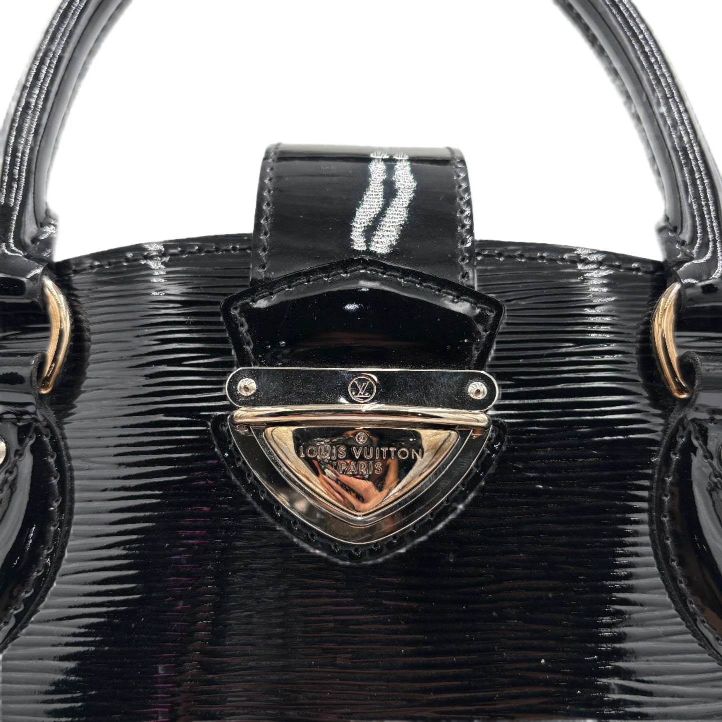 Louis Vuitton Pont Neuf GM.-Black Patent