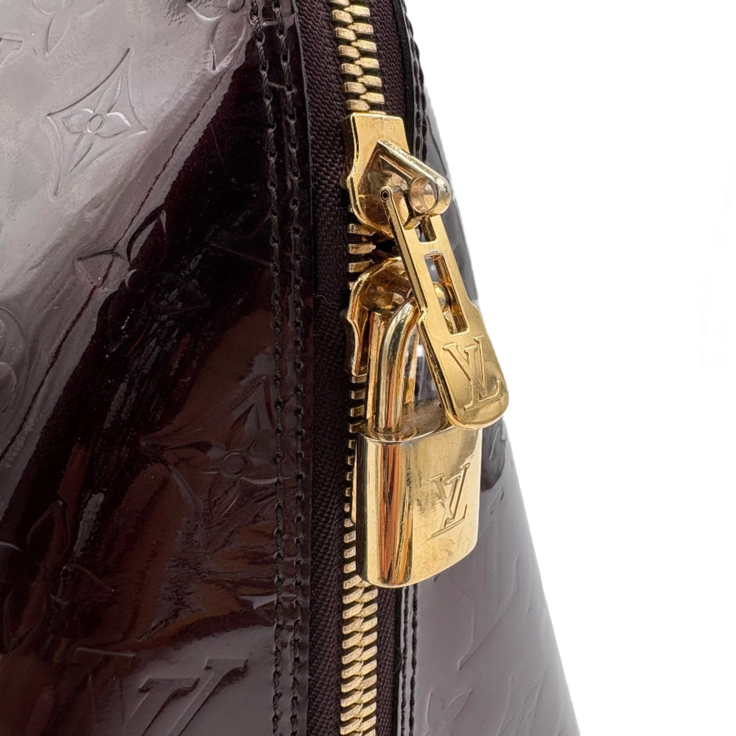 Louis Vuitton Alma Vernis Bag..-Amarante : GM XL