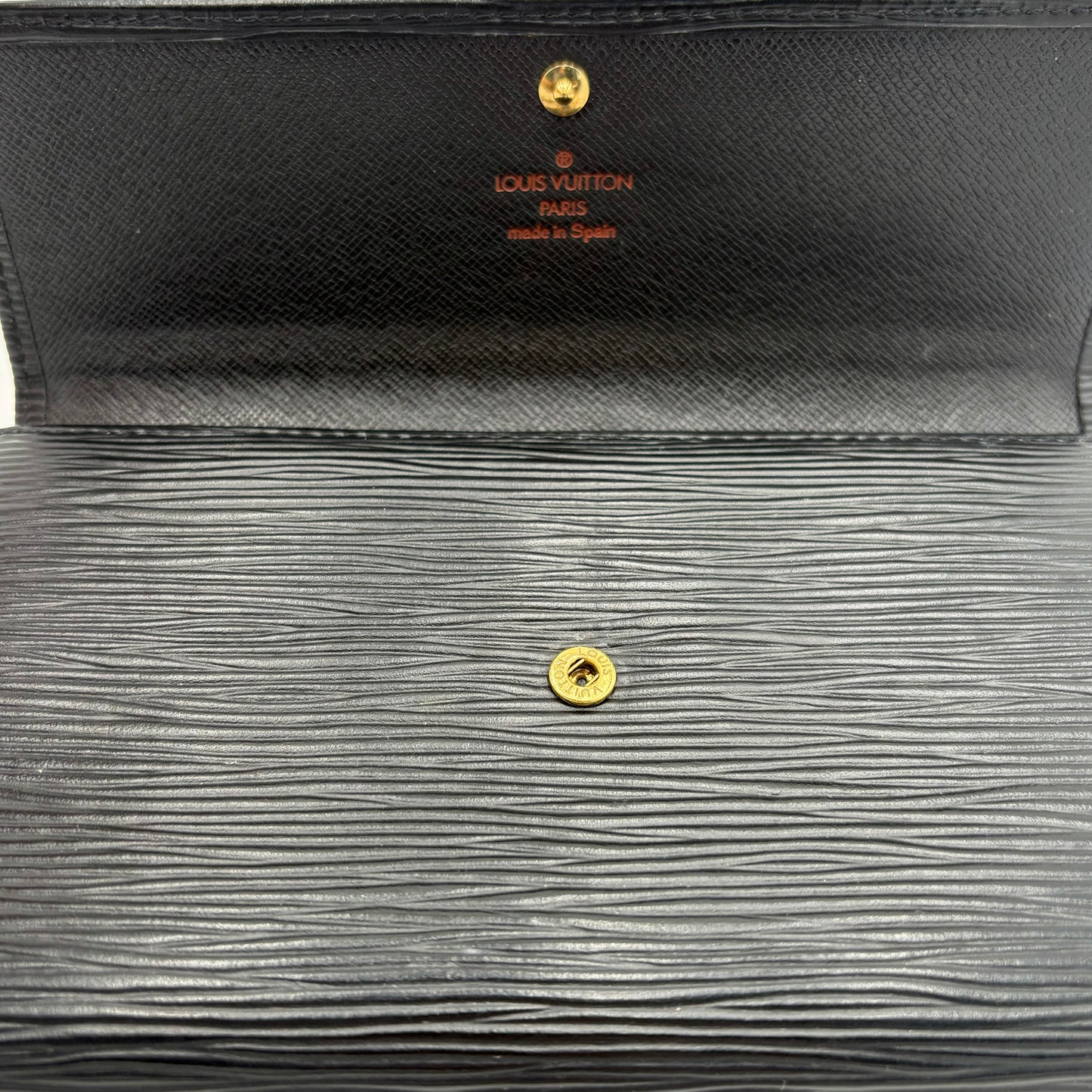 LV Porte Tresor Wallet-Black Epi