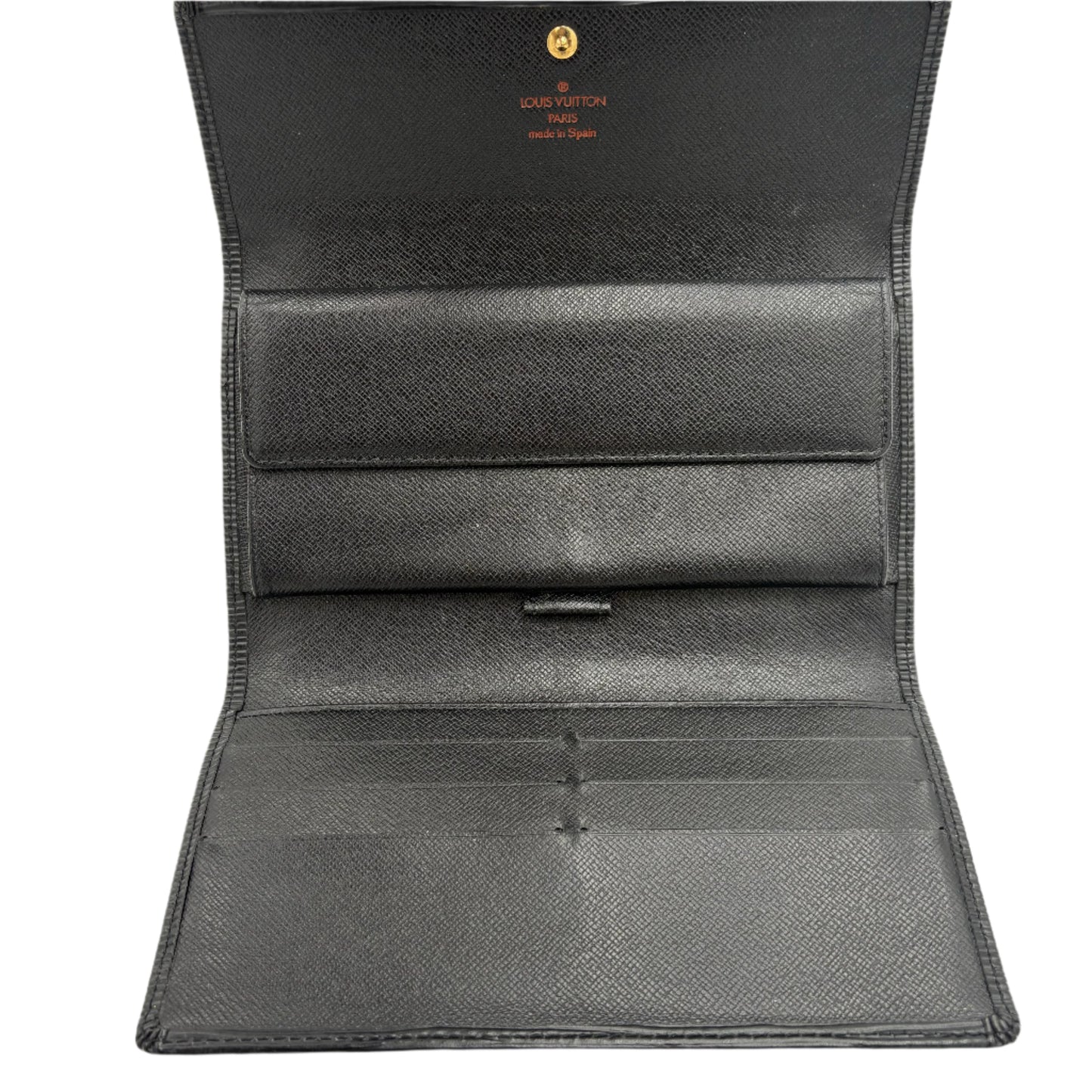 LV Porte Tresor Wallet-Black Epi
