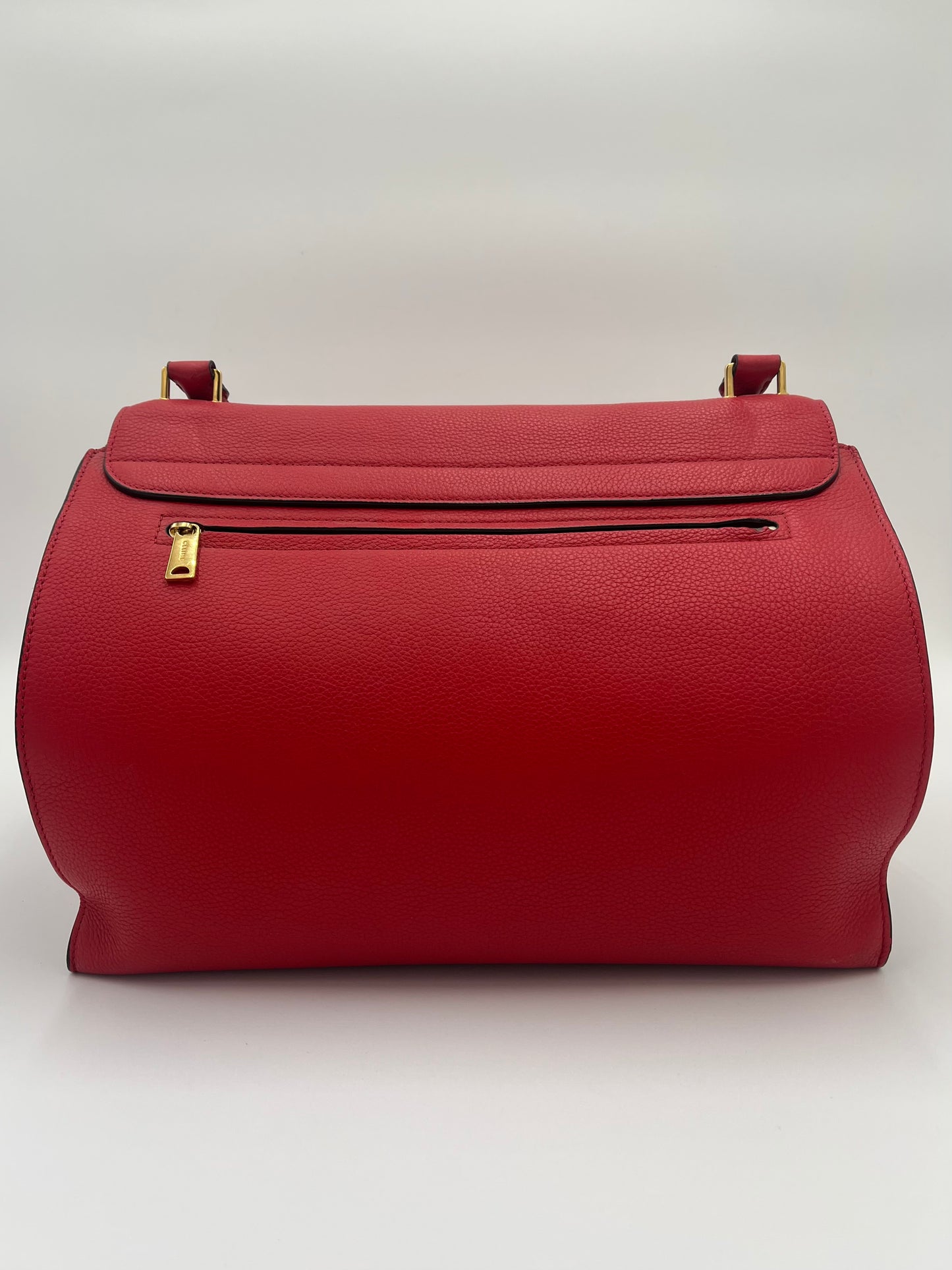 Celine Large Trapeze Purse-Red