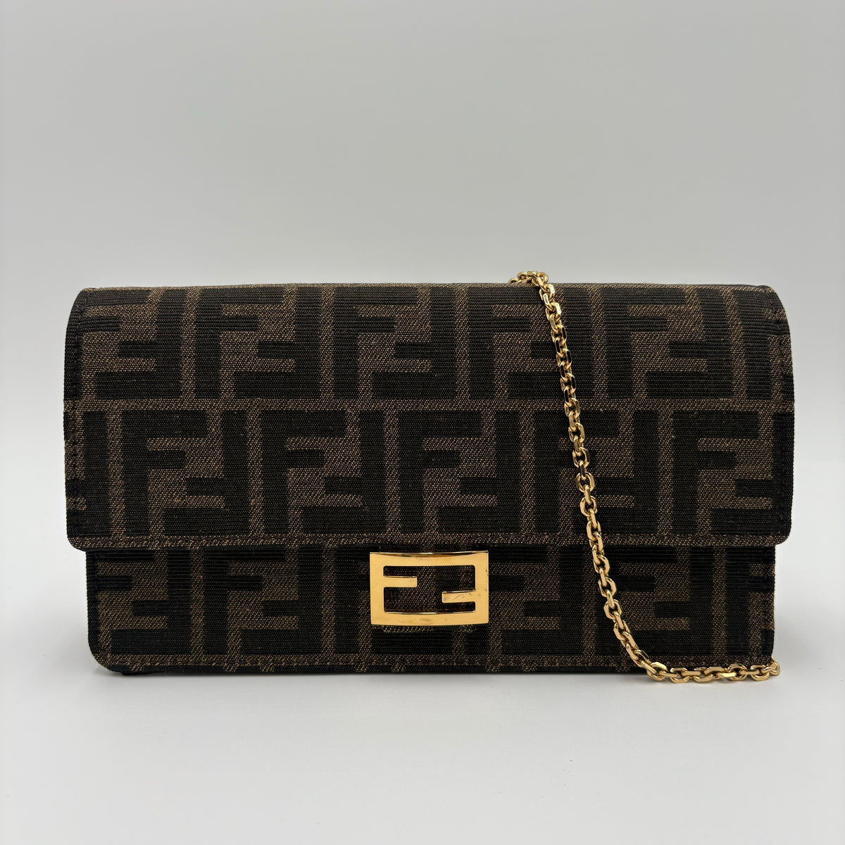 MINT Fendi Wallet On Chain FF Brown