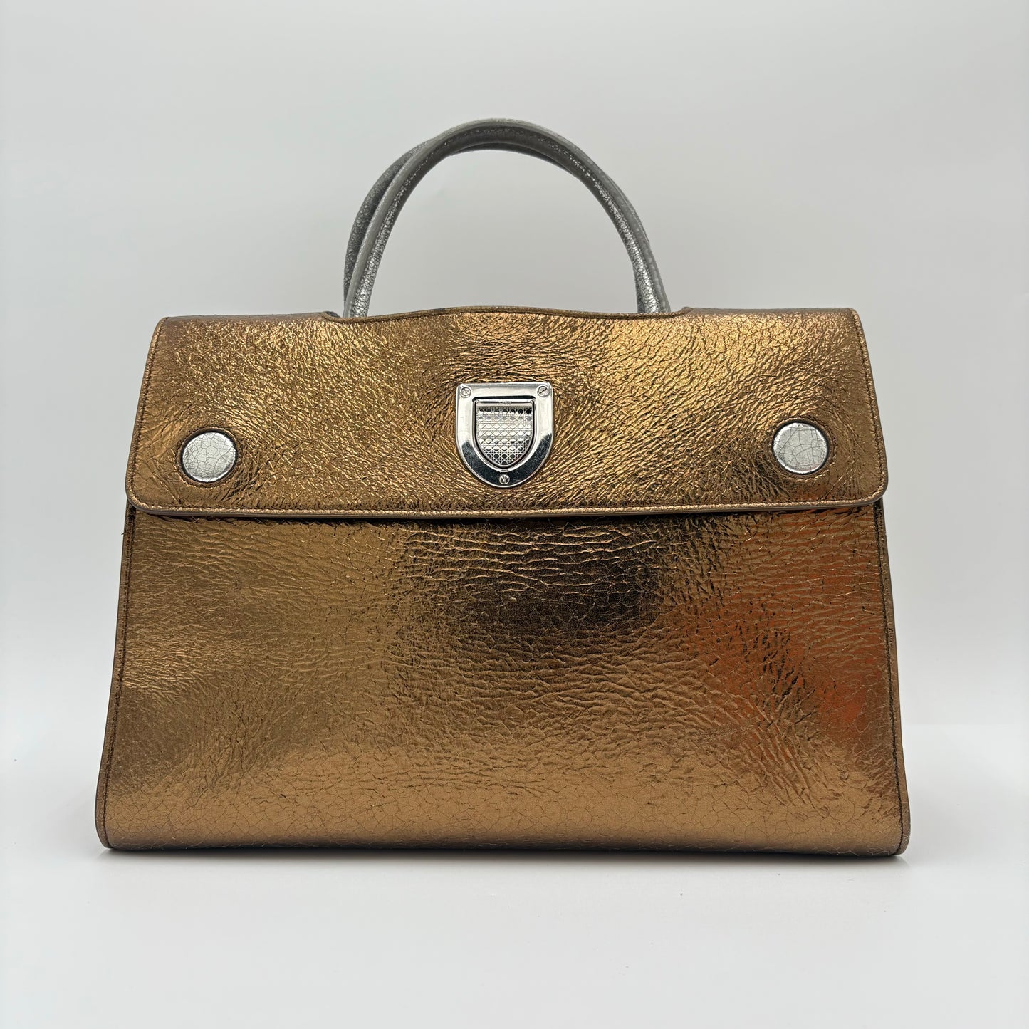 Christian Dior Metallic Diorever Handbag