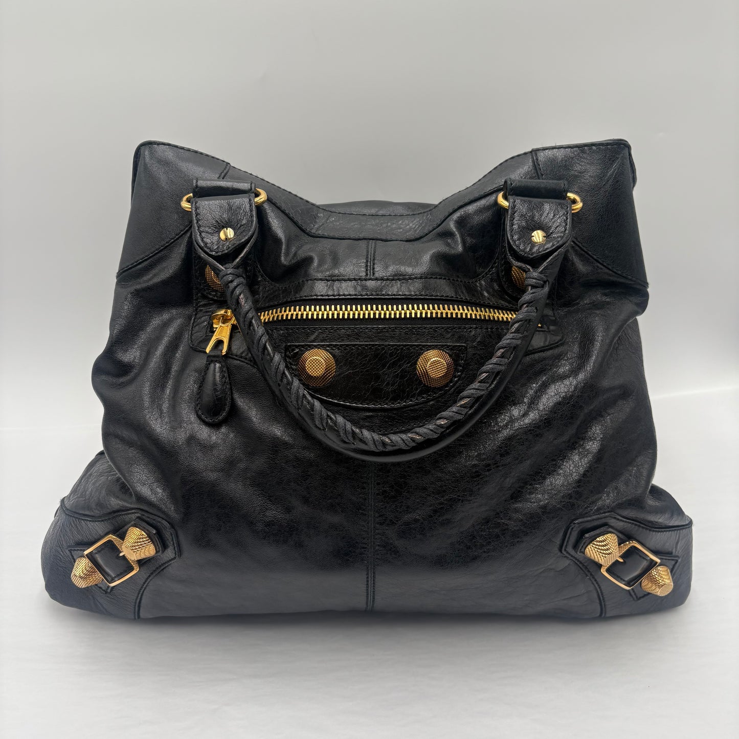 Balenciaga Motocross Giant 21 Black City Bag
