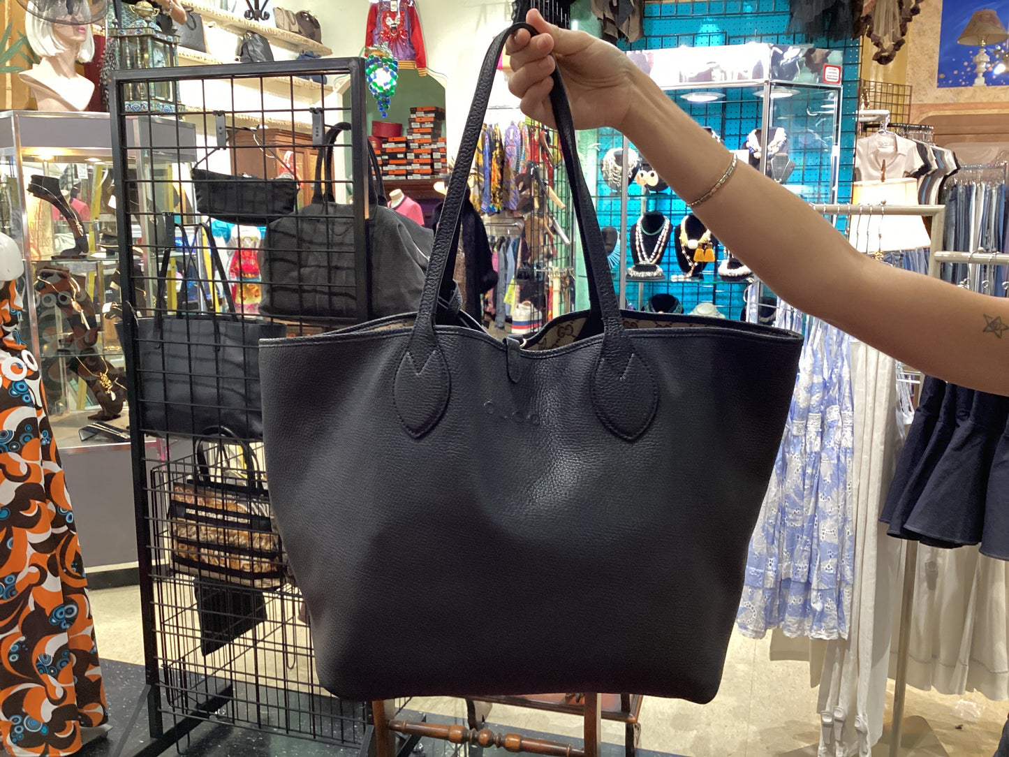 MINT Gucci Totissima Large Reversible Tote Bag