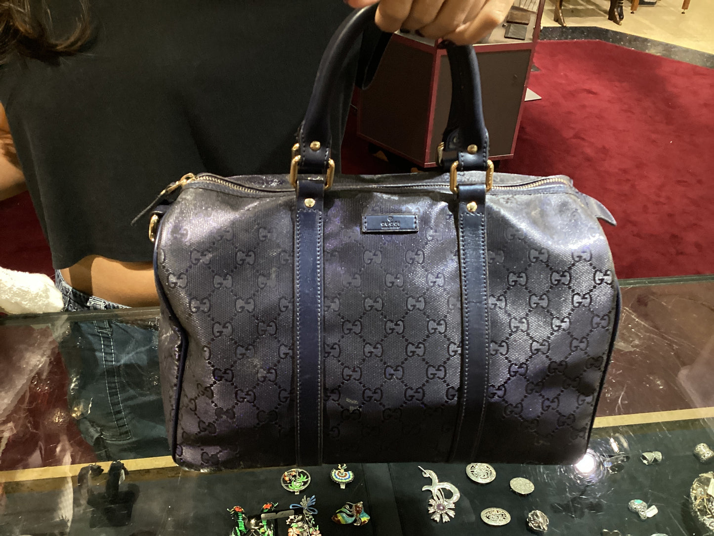 Gucci GG Canvas Joy Boston Bag