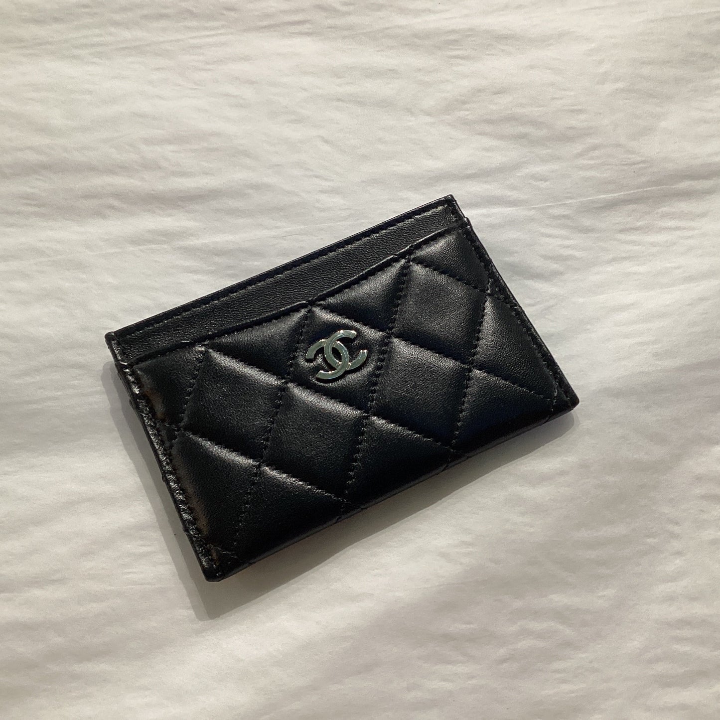 Chanel Lambskin Quilted Leather Card Holder