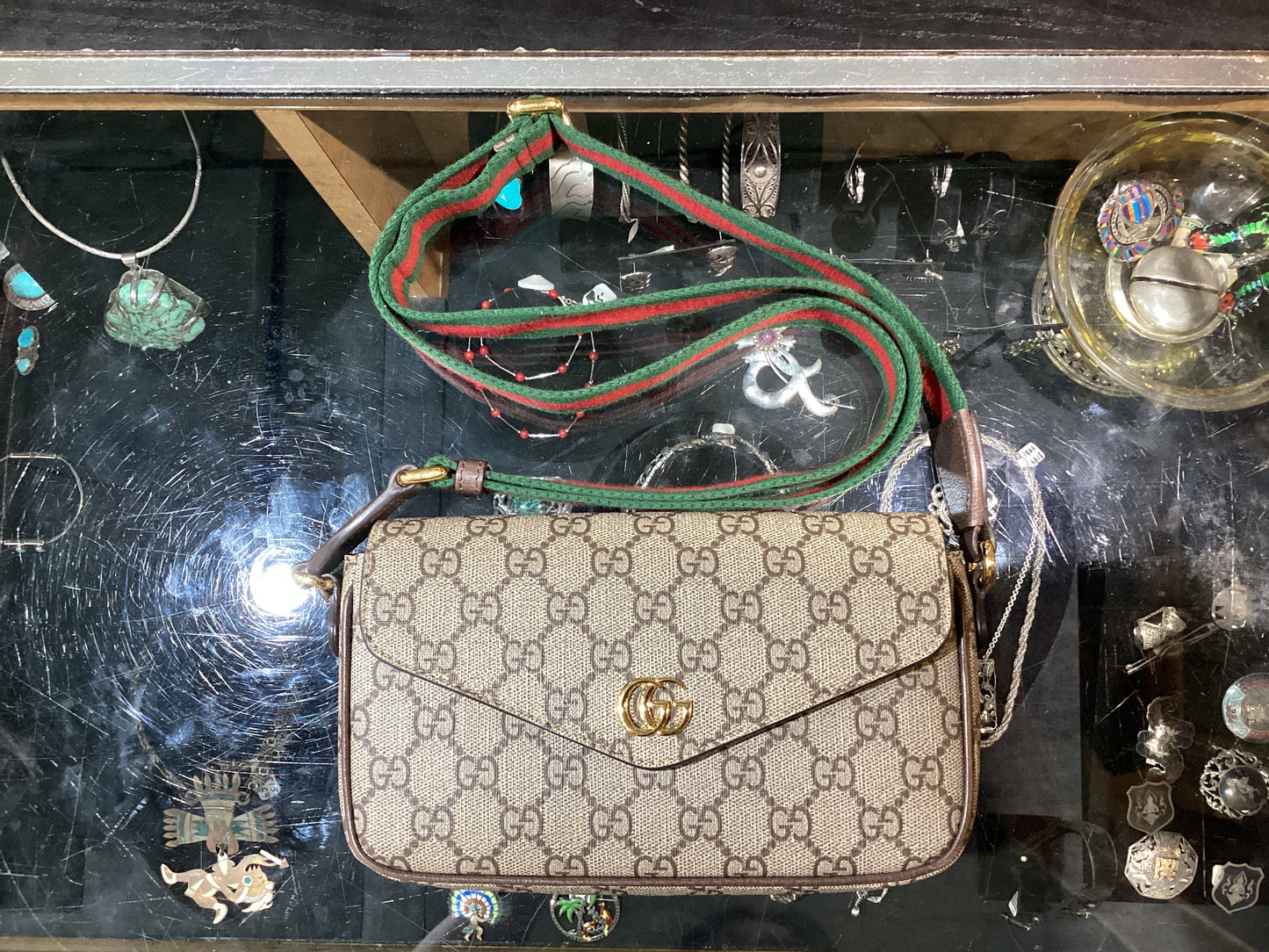 Gucci Ophidia Pochette GG Supreme Canvas Shoulder
