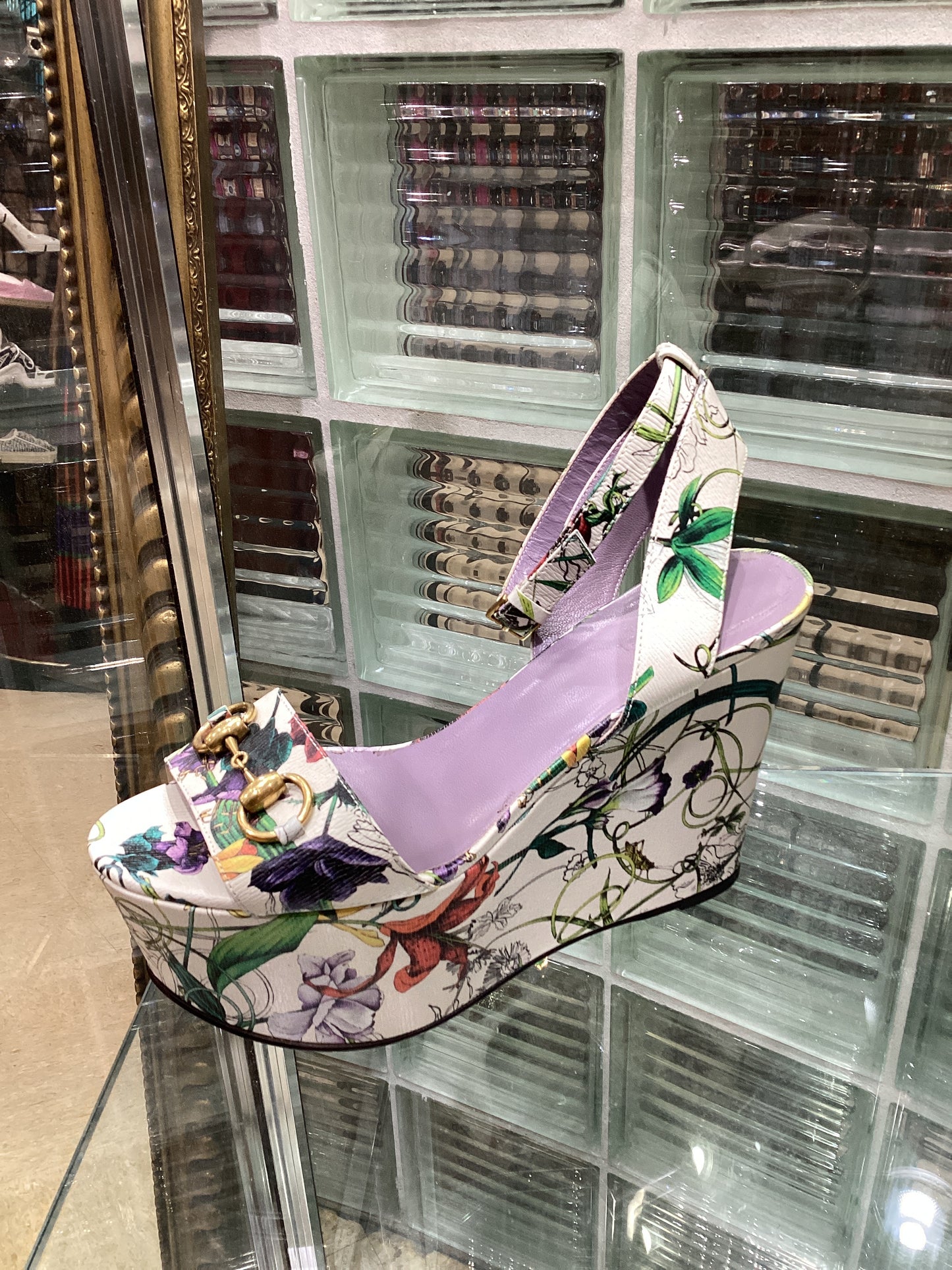 Gucci Flora Wedges