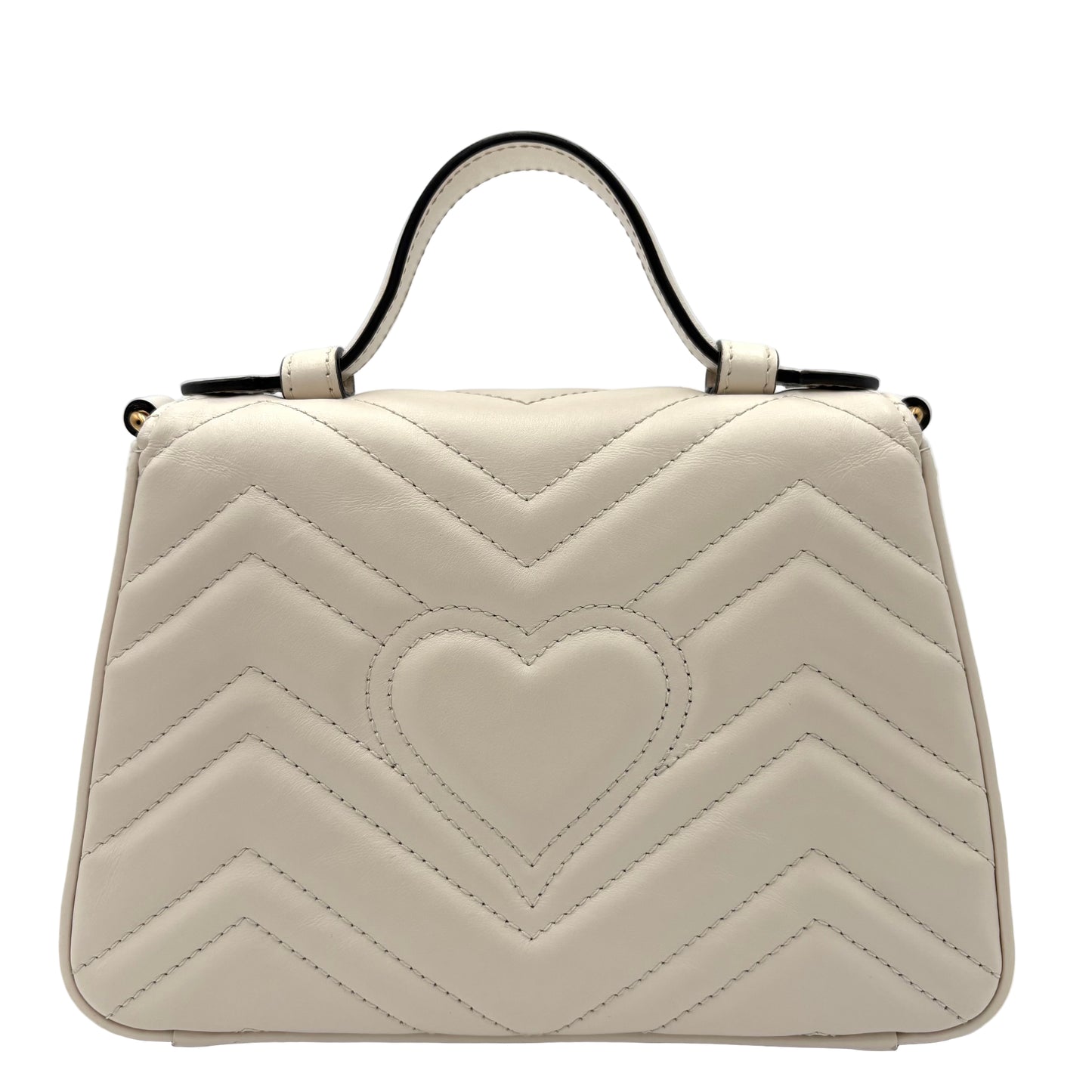 MIB Gucci GG Marmont mini top handle bag Ivory
