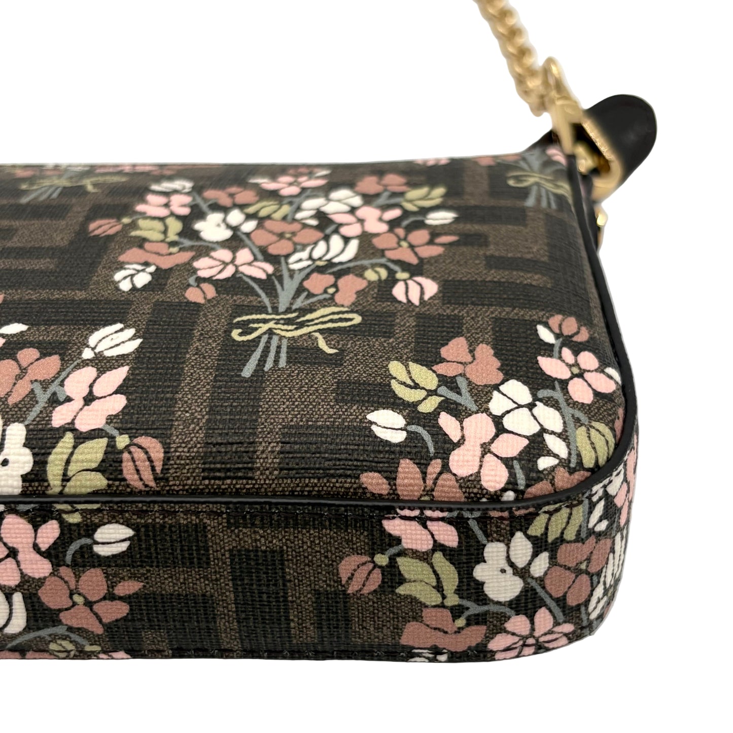 MIB Fendi Flower Bouquet Baguette Pouch