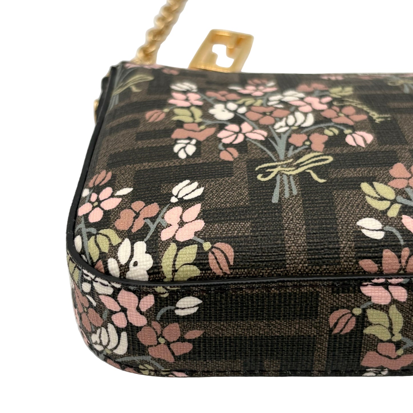 MIB Fendi Flower Bouquet Baguette Pouch