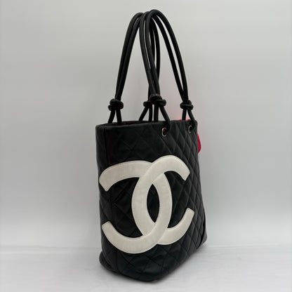 Chanel Black/White Cambon Medium Tote