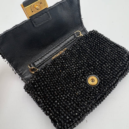 Fendi Nano Beaded Baguette Charm/Mini Bag