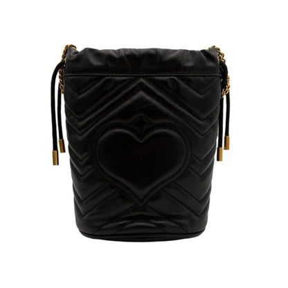 Gucci Mini Black Marmont Black Leather Bag