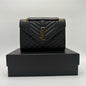 YSL Saint Laurent Quilted Triquilt Envelope Purse