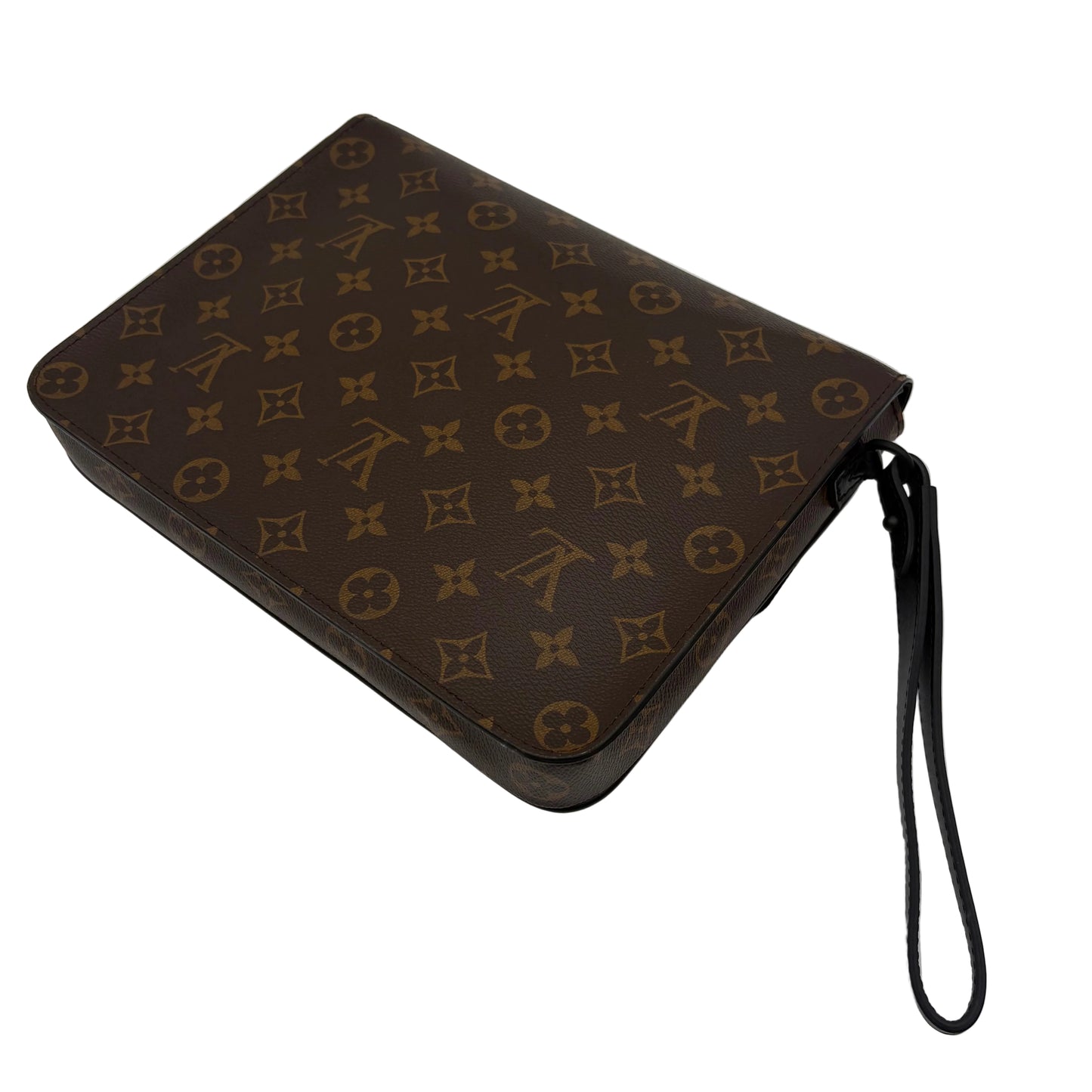 MIB Louis Vuitton S Lock A4 Wristlet Macassar