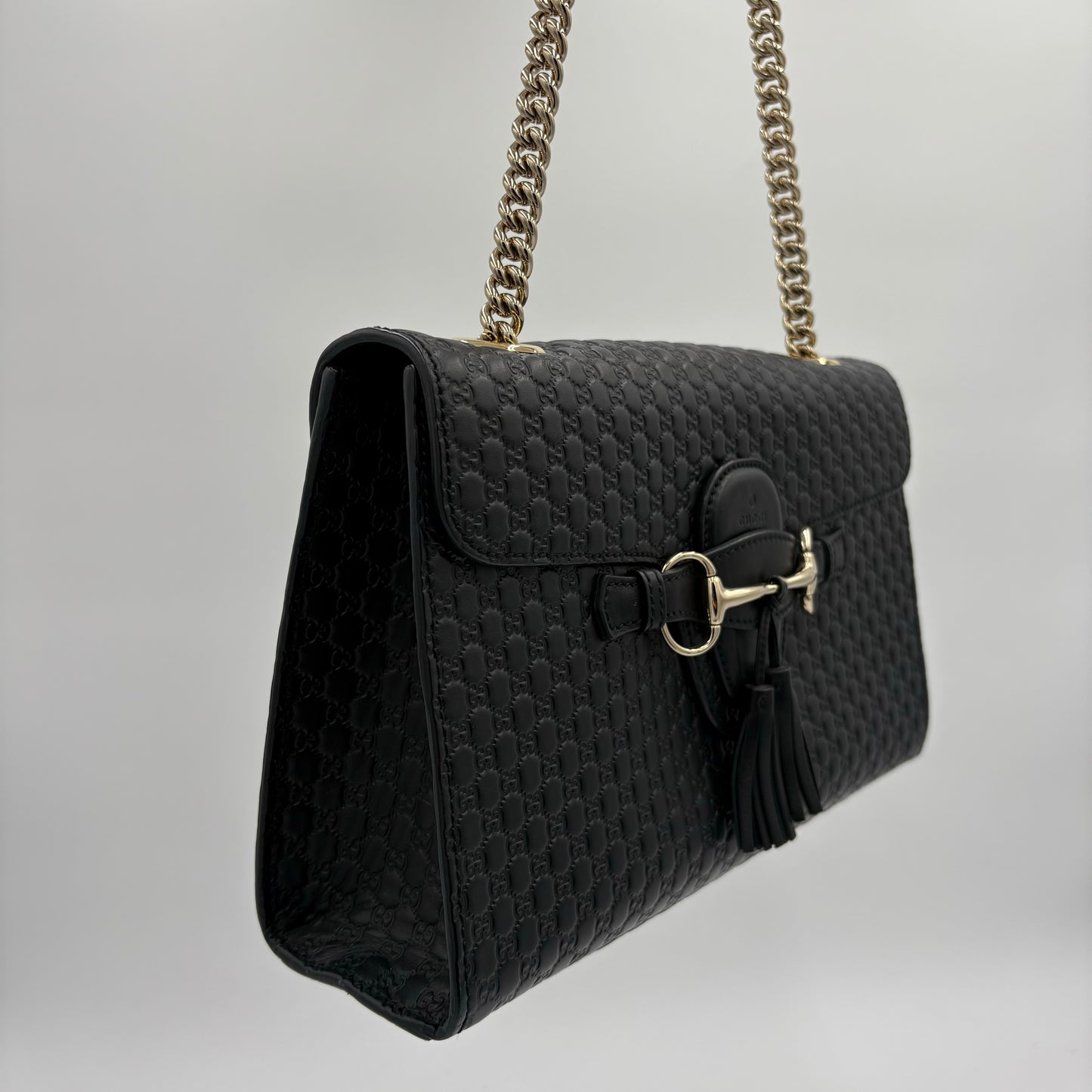 Gucci Guccissima Emily Leather Shoulder Bag