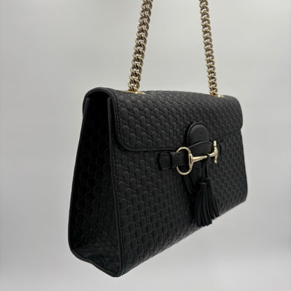 Gucci Guccissima Emily Leather Shoulder Bag