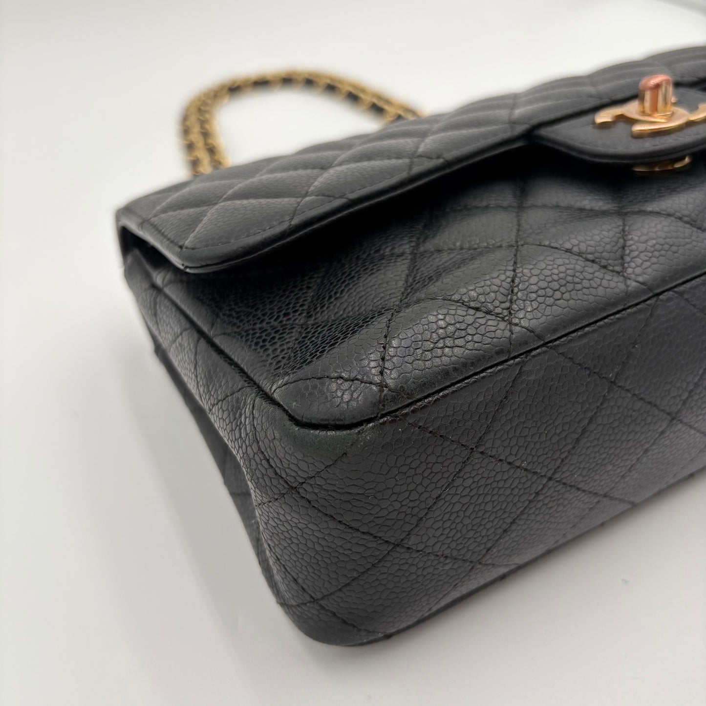 Pre 2008 Chanel Caviar Gold Hardware Double Flap