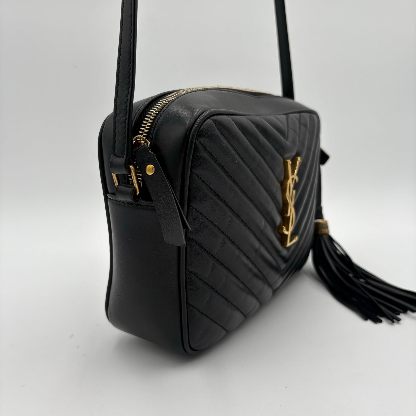 Saint Laurent Medium Lou Camera Bag-Black