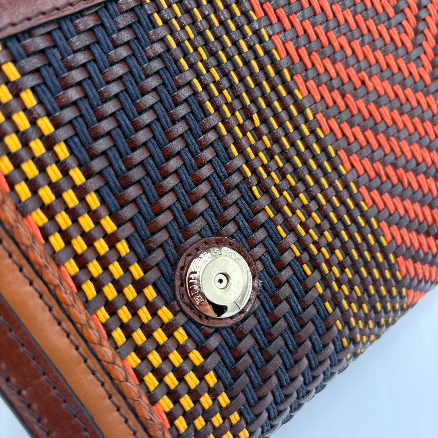 Burberry Prorsum Woven Margot Clutch