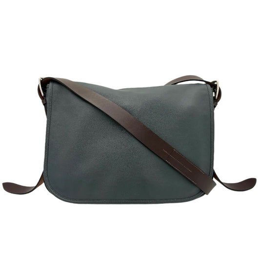 Hermes Leather Barda Messenger Bag