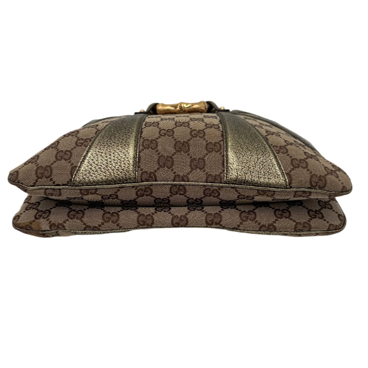 Gucci Leather Tom Ford Bamboo Chain Bag Gold